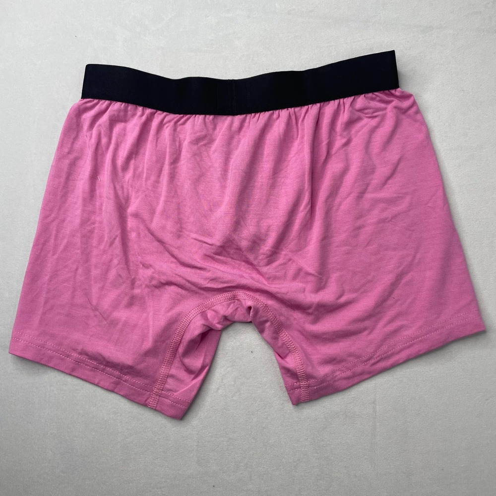 MeUndies Men's Solid Pink Boxer Brief Underware - Picture 2 of 3
